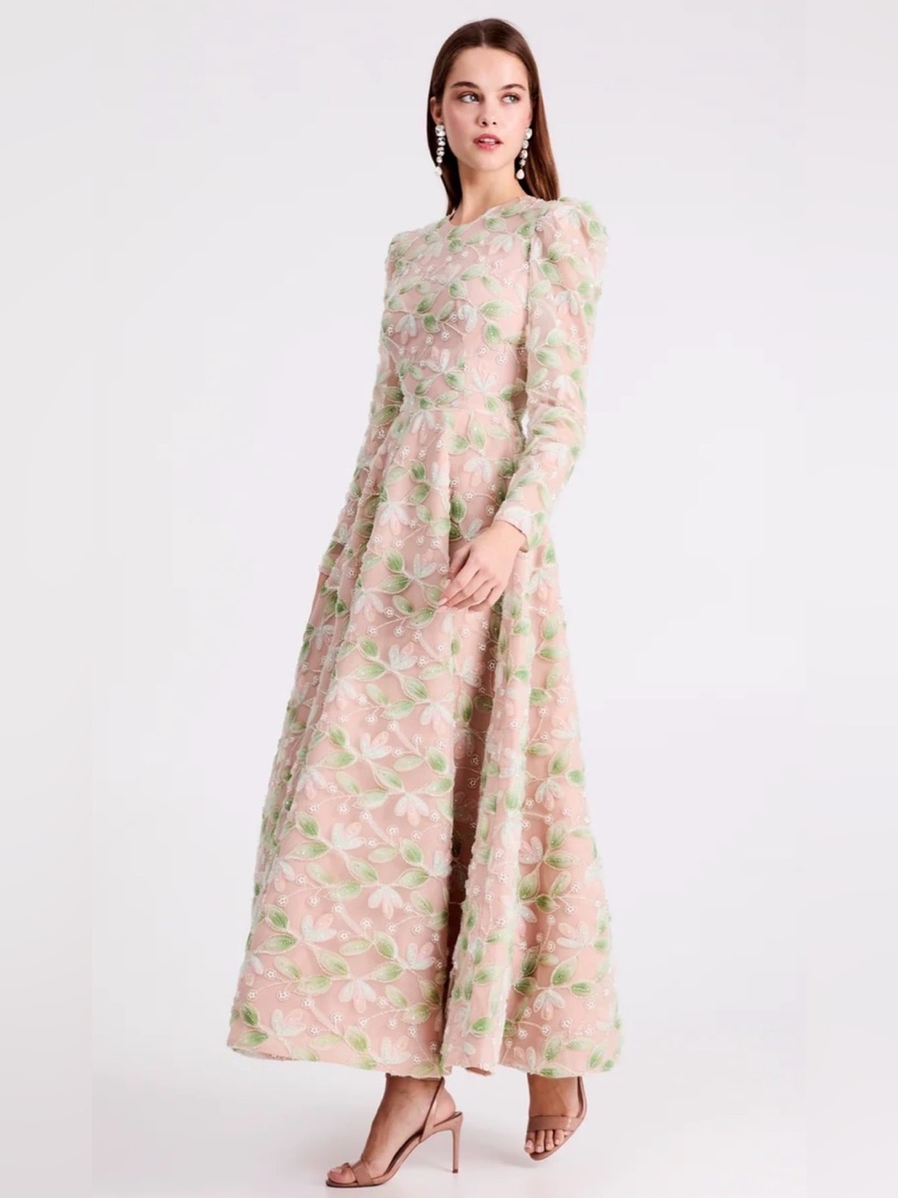 Anthropologie Helsi Tessa Long Sleeve Maxi Dress
